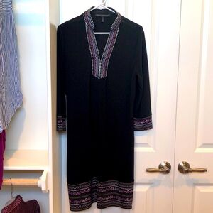 White House black market Womens sz L 3/4 sleeve dress